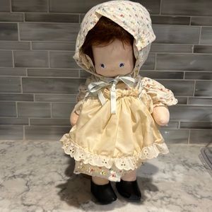 Handmade Holly Hobbie like doll.